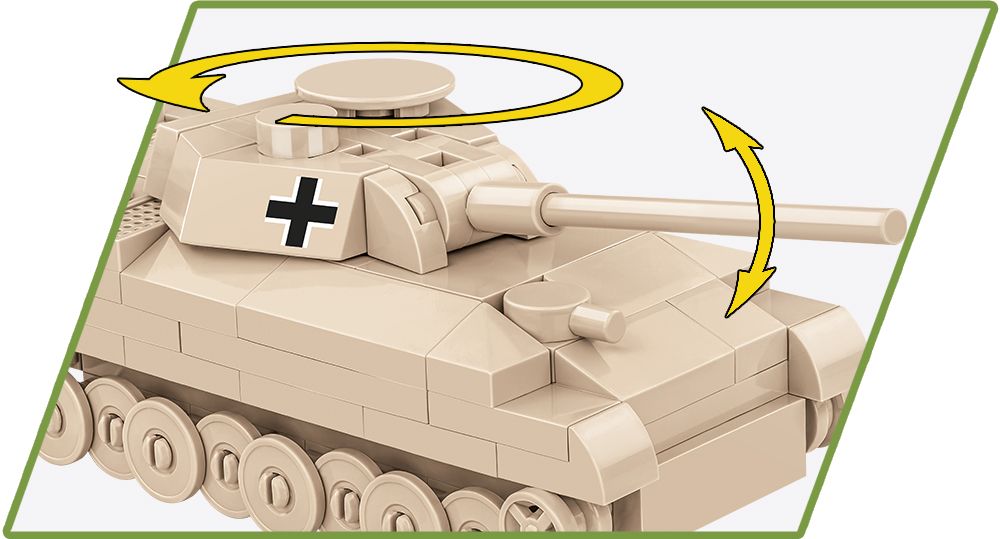 Cobi 1/72 Panzer V Panther Brick Model Kit Cobi