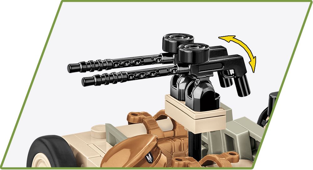 Cobi 1/35 Willys MB -SAS Brick Model Kit Cobi