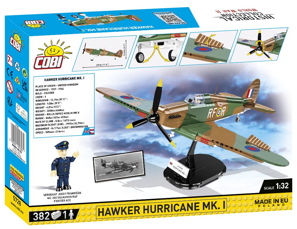 Cobi 1/32 Scale Hawker Hurricane MK.1 Brick Model Kit Cobi