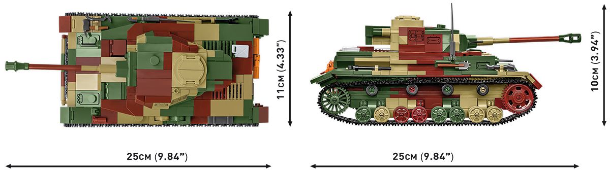 Cobi 1:28 Scale Panzer 4 Ausf G Brick Model Kit Cobi