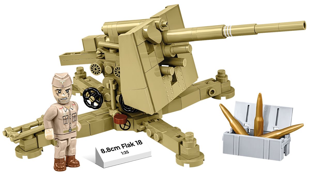Cobi 1/35 8.8cm Flak 18 Brick Model Kit Cobi