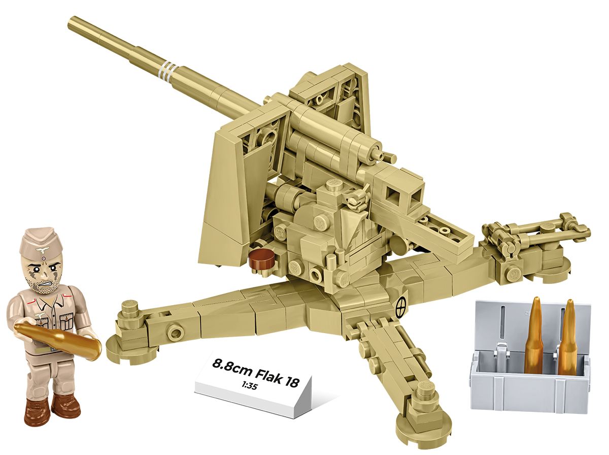 Cobi 1/35 8.8cm Flak 18 Brick Model Kit Cobi