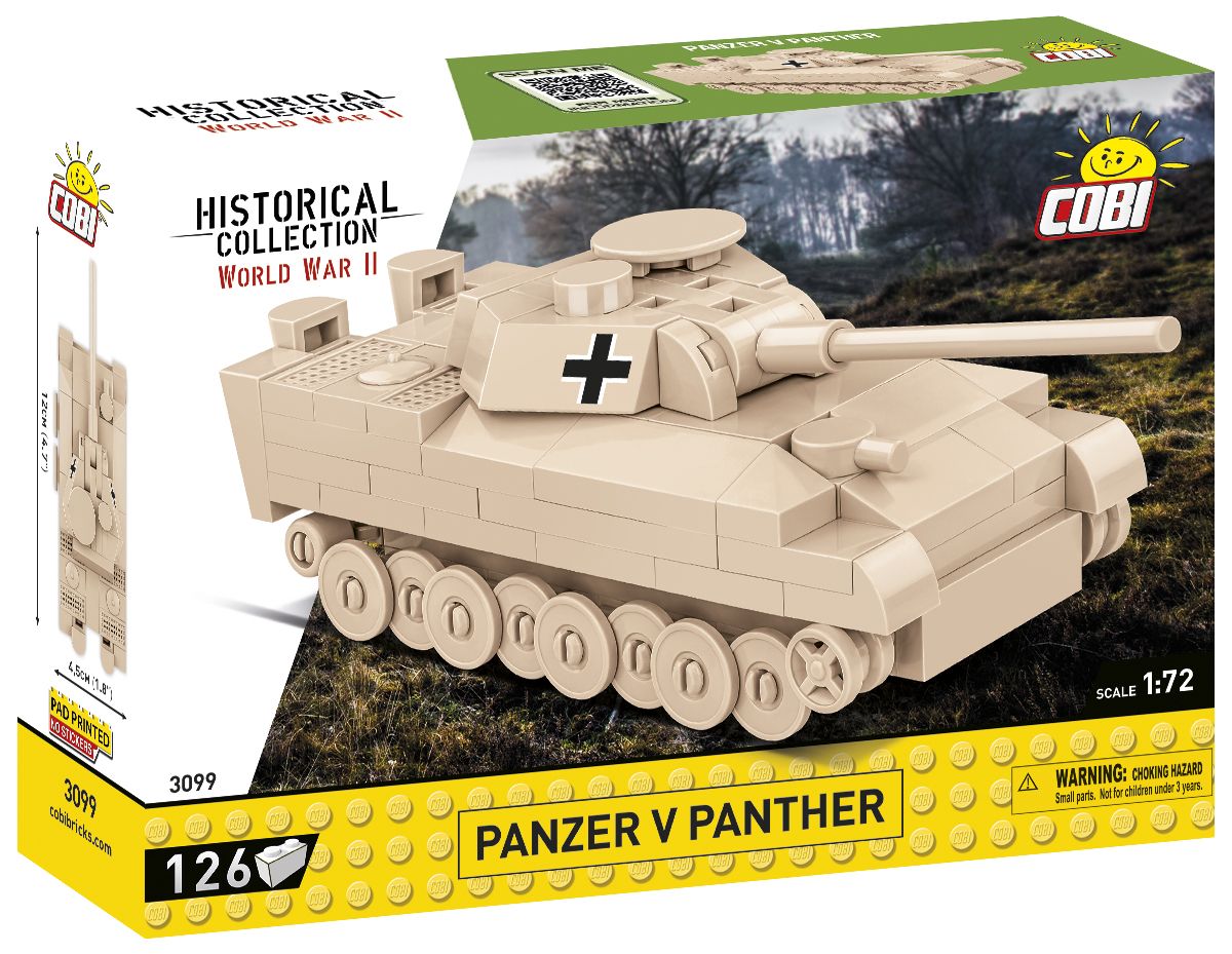 Cobi 1/72 Panzer V Panther Brick Model Kit Cobi