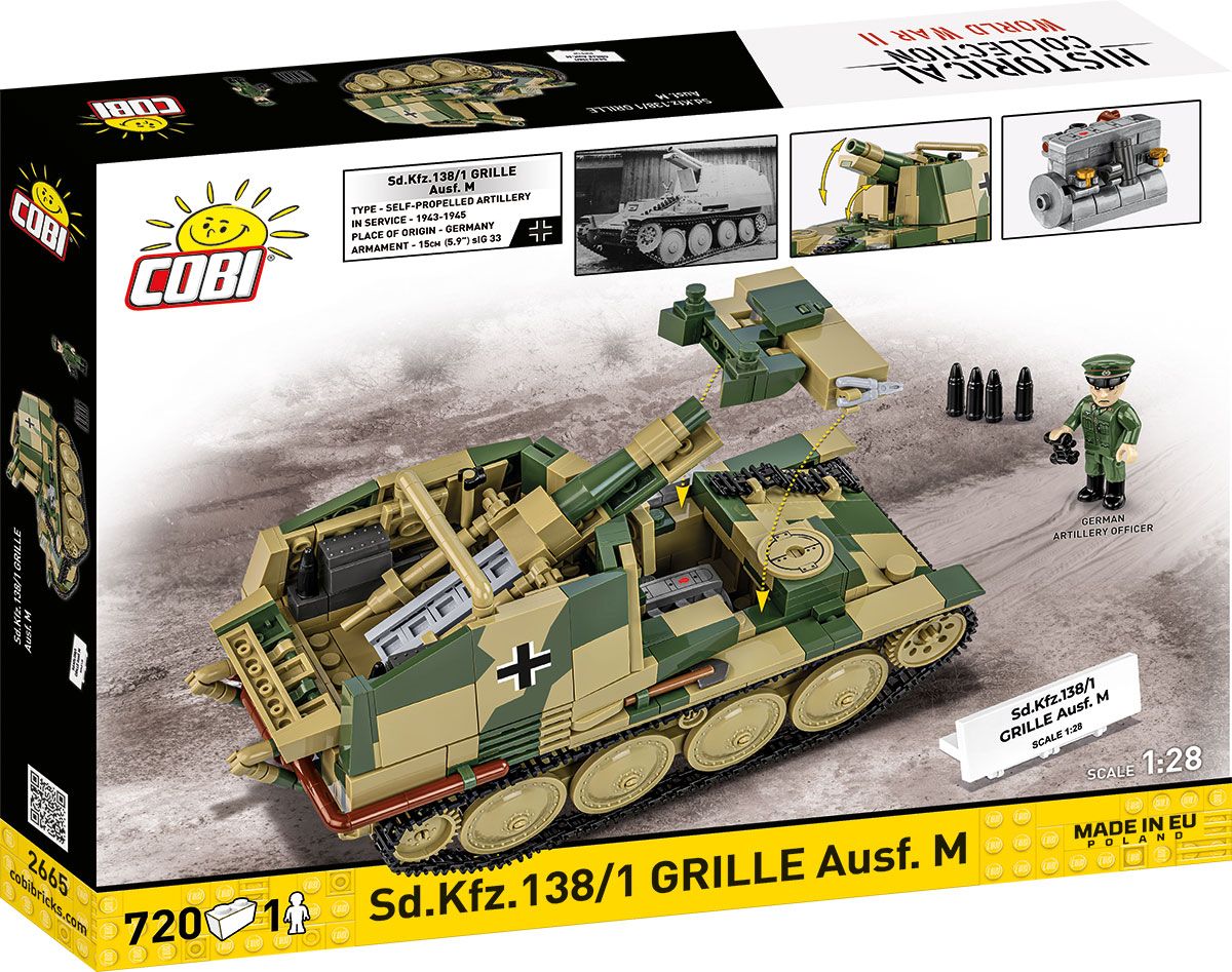 Cobi 1/28 SD.KFZ 138/1 Grille Ausf M Brick Model Kit Cobi