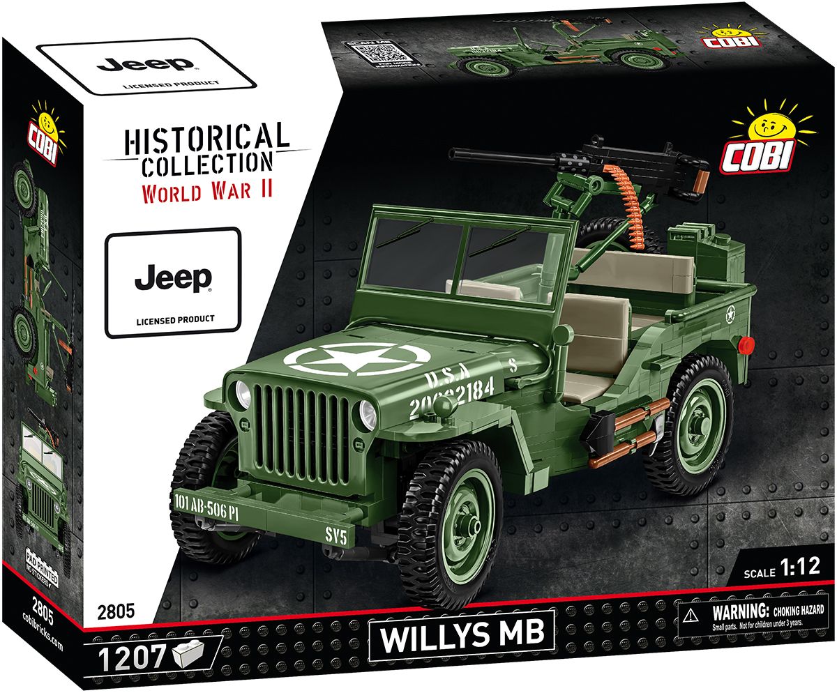 Cobi 1/12 Scale Willys MB Brick Model Kit Cobi