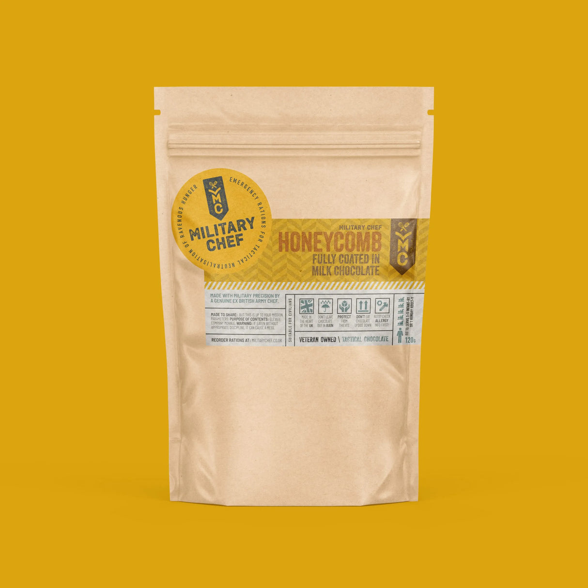 Military Chef: Honeycomb Covered in Milk Chocolate Food Military Chef