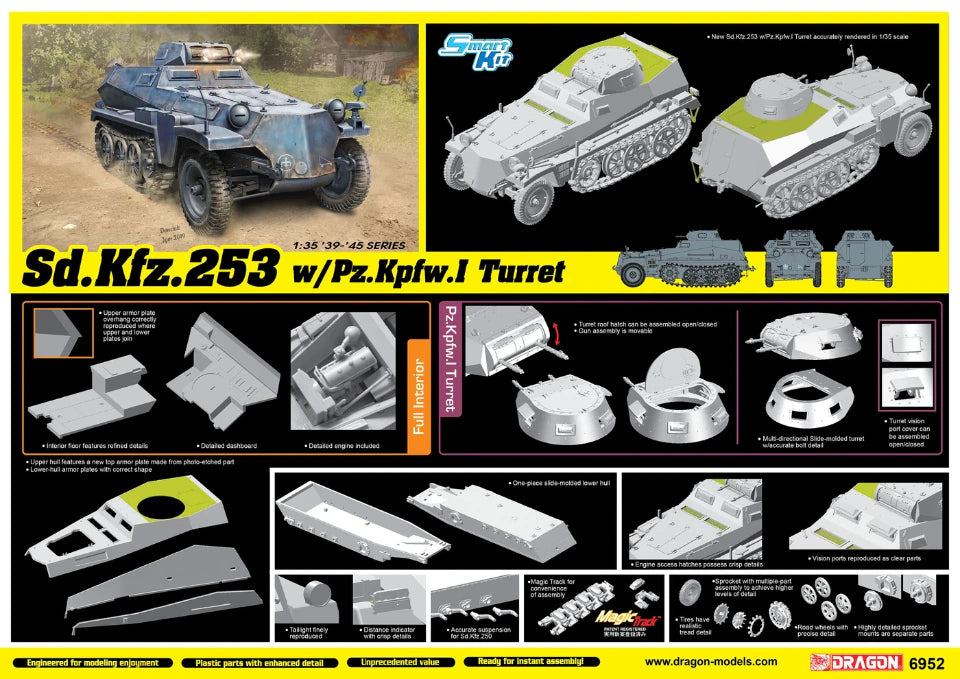 Dragon 1/35 Sd.Kfz.253 W/Panzer I Turret