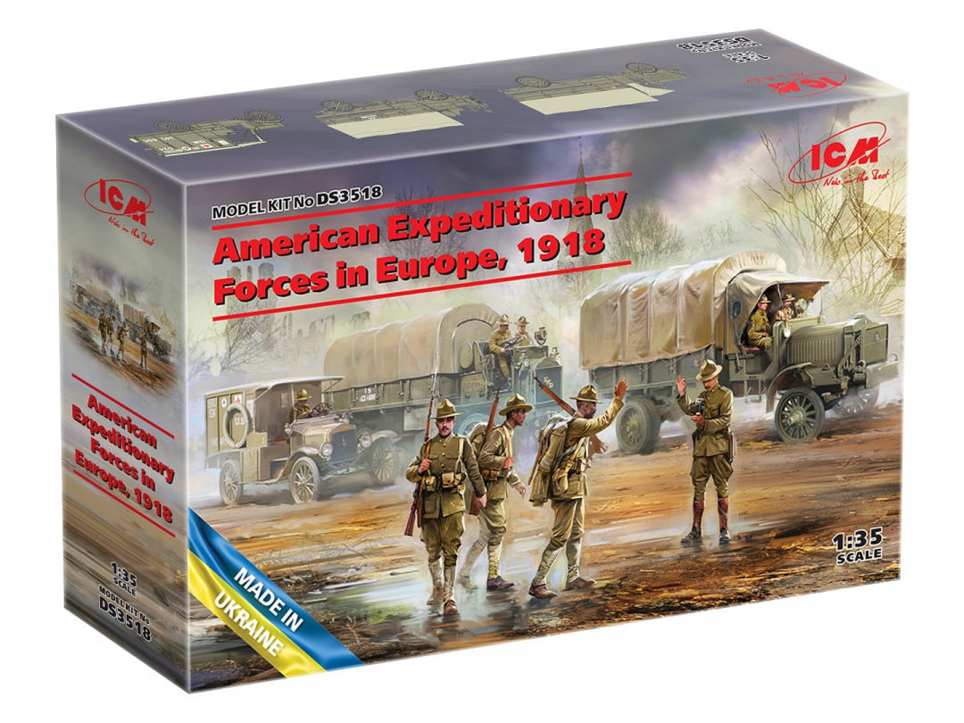 ICM 1/35 American Expeditionary (Europe) 1918 Scale Model ICM