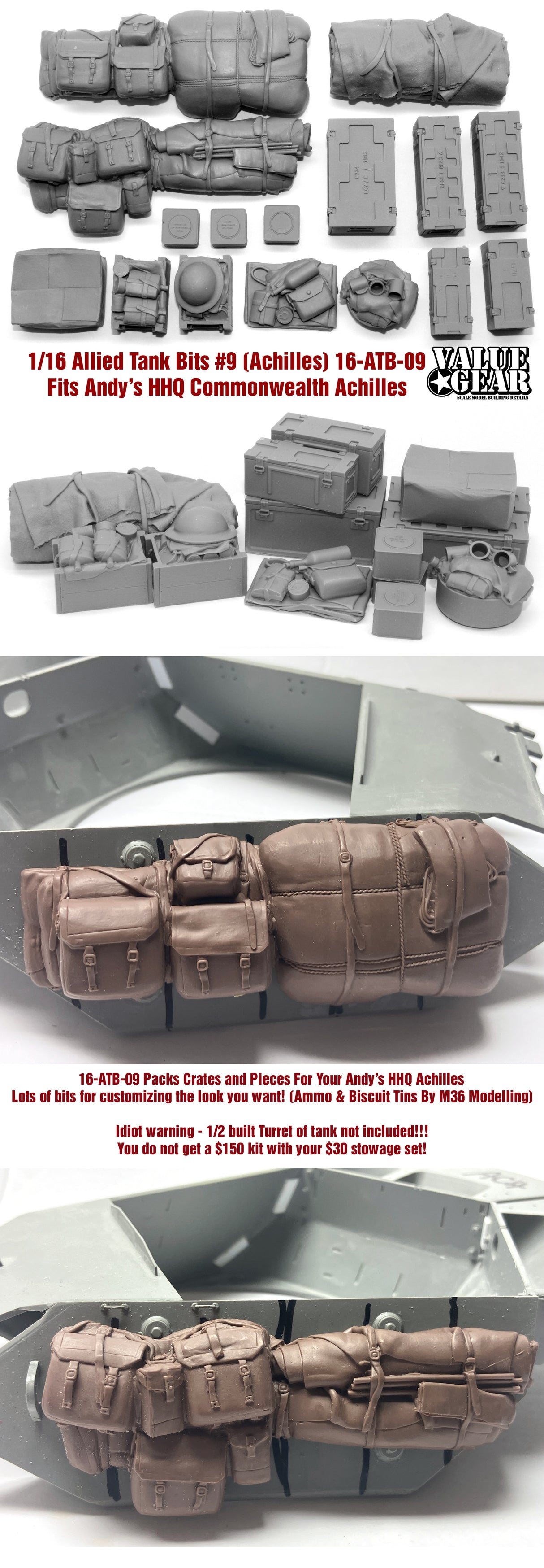Value Gear 1/16 Commonwealth stowage AHHQ Achilles.