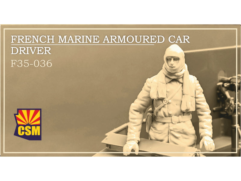 CSM 1/35 Scale Figures Scale Model CSM French Marine AC Driver