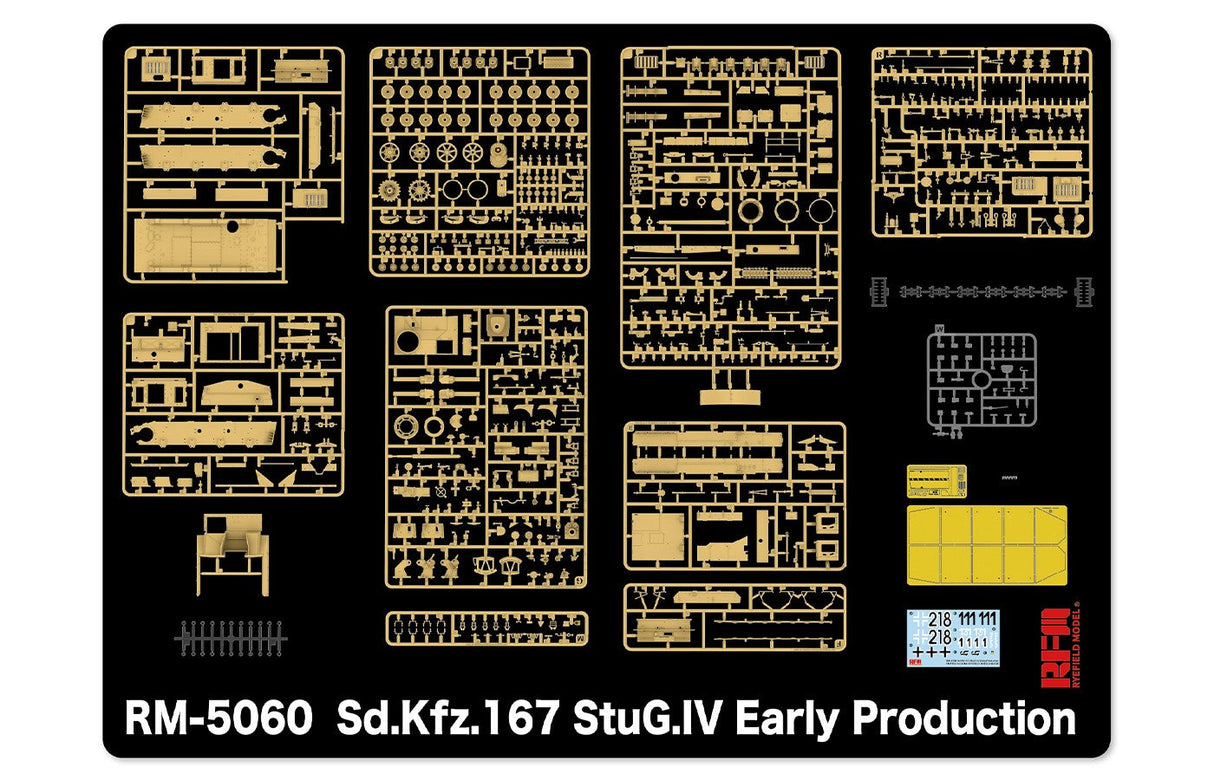 Ryefield Model 1/35 Stug 4 Early Production with workable tracks Scale Model Ryefield