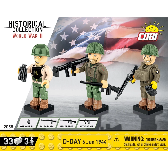 Cobi D-Day Figures Brick Model Kit Cobi