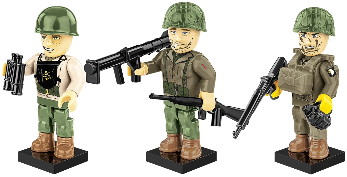 Cobi D-Day Figures Brick Model Kit Cobi