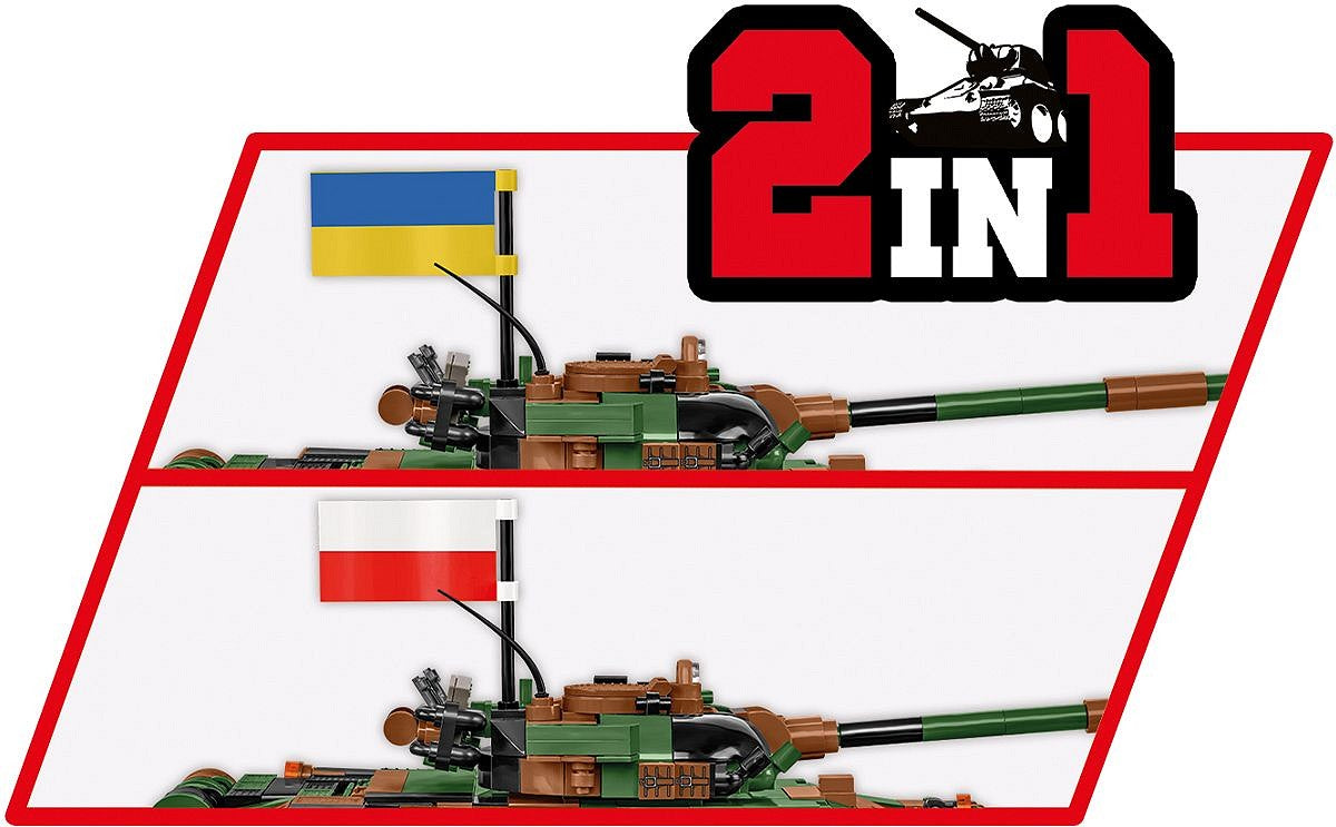 Cobi 1/35: T-72 M1R (PL/UA) Brick Model Kit Cobi