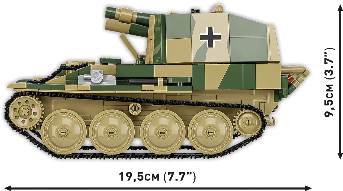 Cobi 1/28 SD.KFZ 138/1 Grille Ausf M Brick Models Cobi