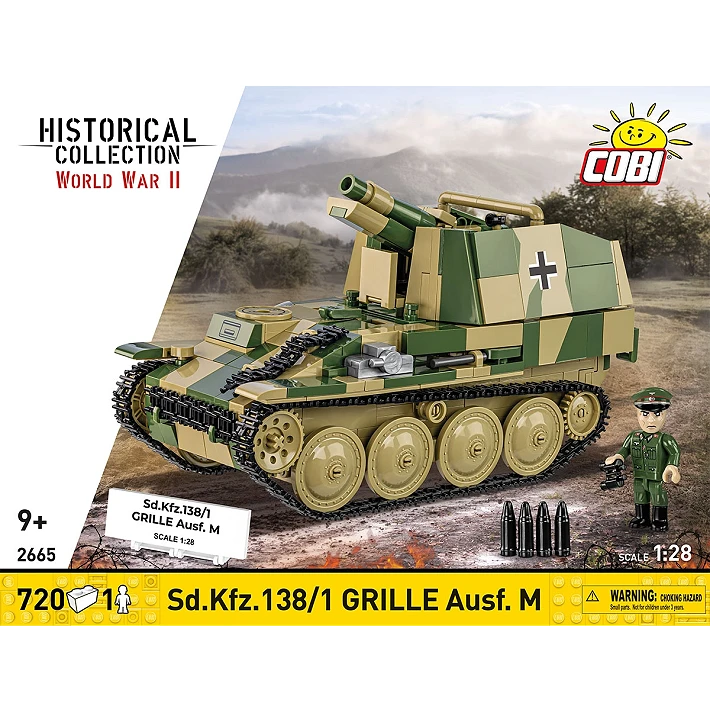Cobi 1/28 SD.KFZ 138/1 Grille Ausf M Brick Models Cobi