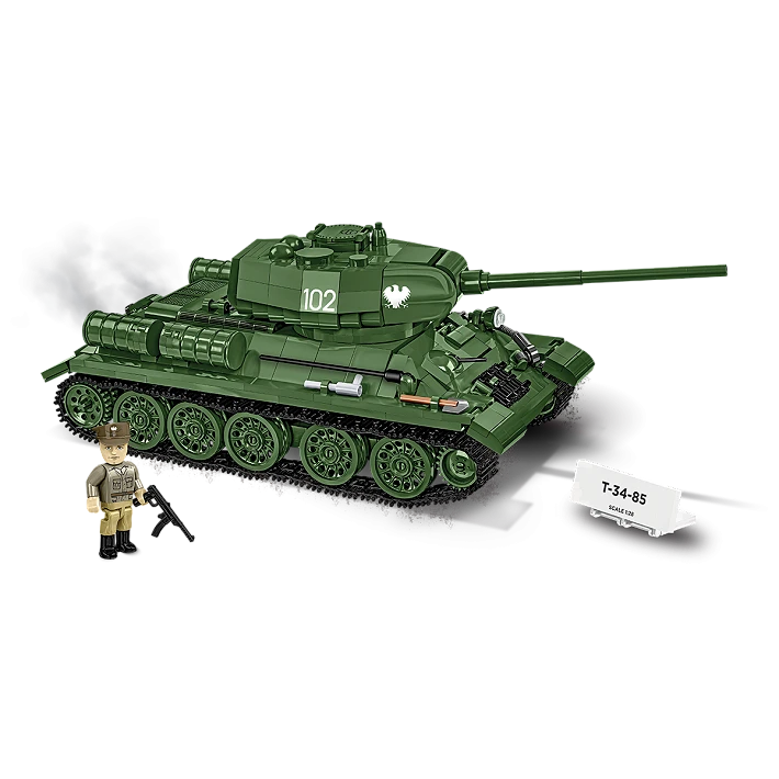 Cobi 1/28 Scale: T-34-85 Brick Model Kit Cobi