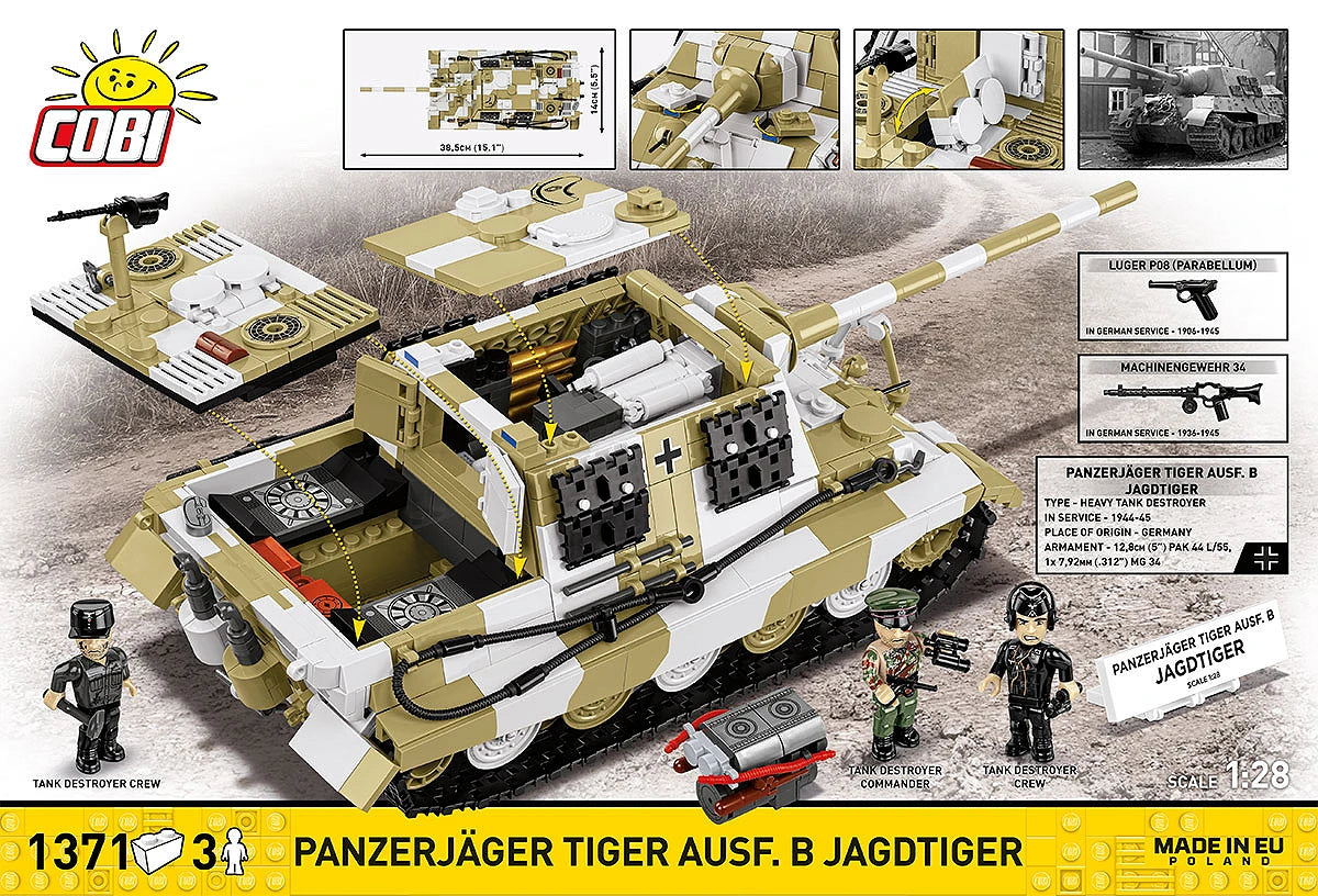 Cobi 1:28 Scale Panzerjager Tiger AUSF. B Jagdtiger