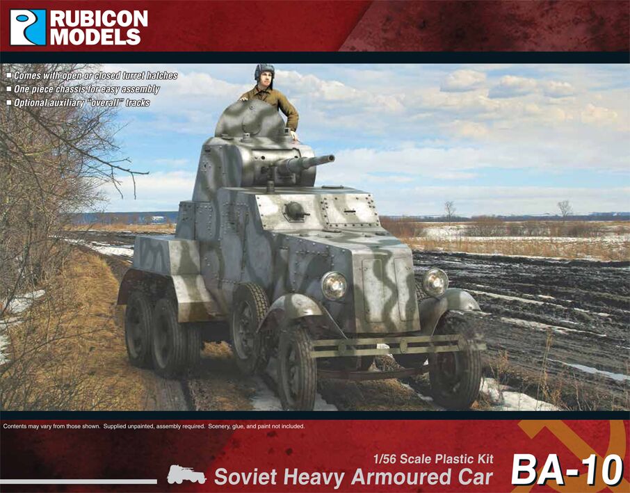 Rubicon 1/56 BA10 Heavy Armoured Car Scale Model Rubicon models.