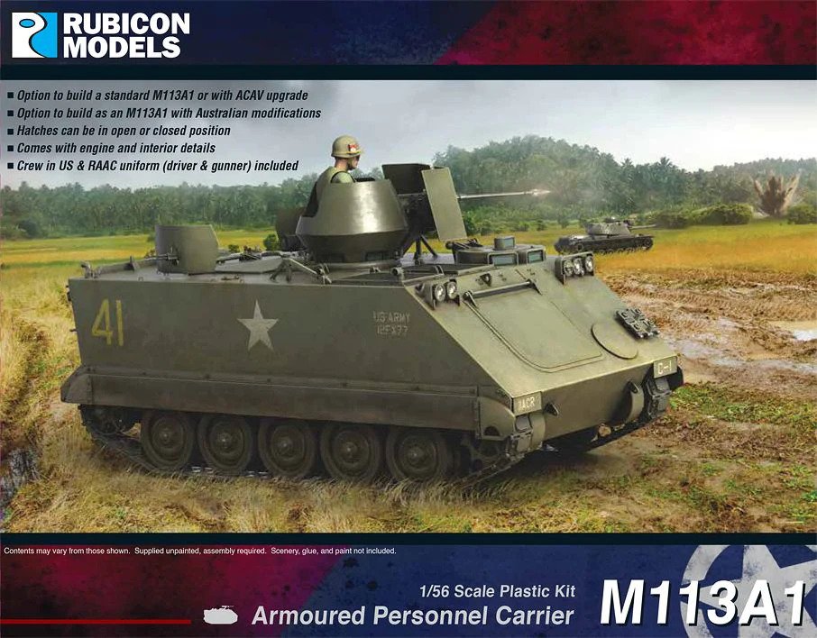 Rubicon Models 1/56 M113A1 APC Brick Model Kit Rubicon models.
