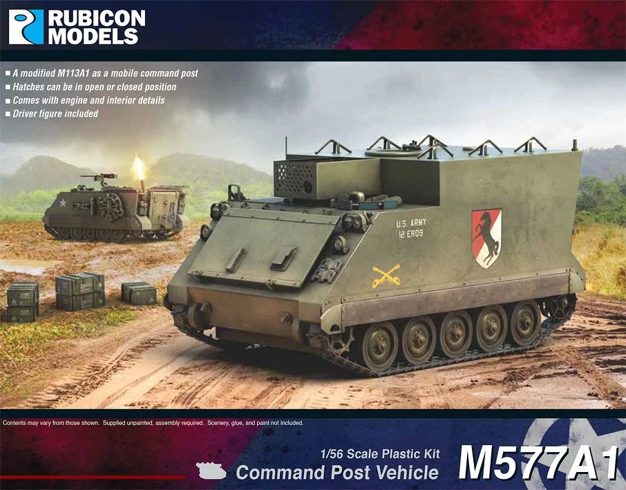 Rubicon Models 1/56 M577A1 Command Post vehicle Scale Model Rubicon models.