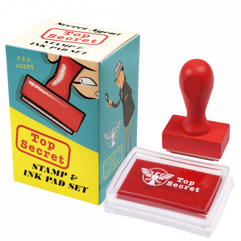 Top Secret Stamp and Ink Set Toy Rex London