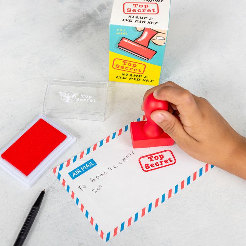 Top Secret Stamp and Ink Set Toy Rex London