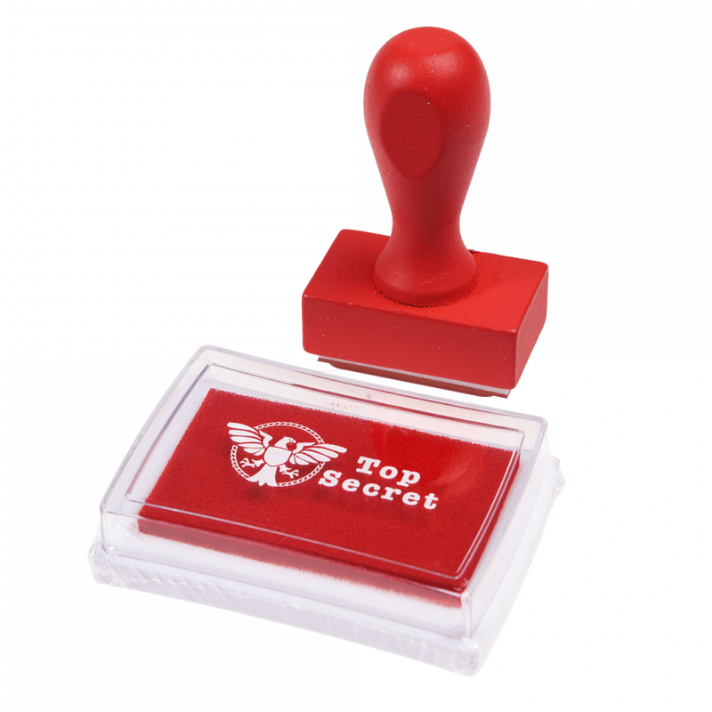 Top Secret Stamp and Ink Set Toy Rex London