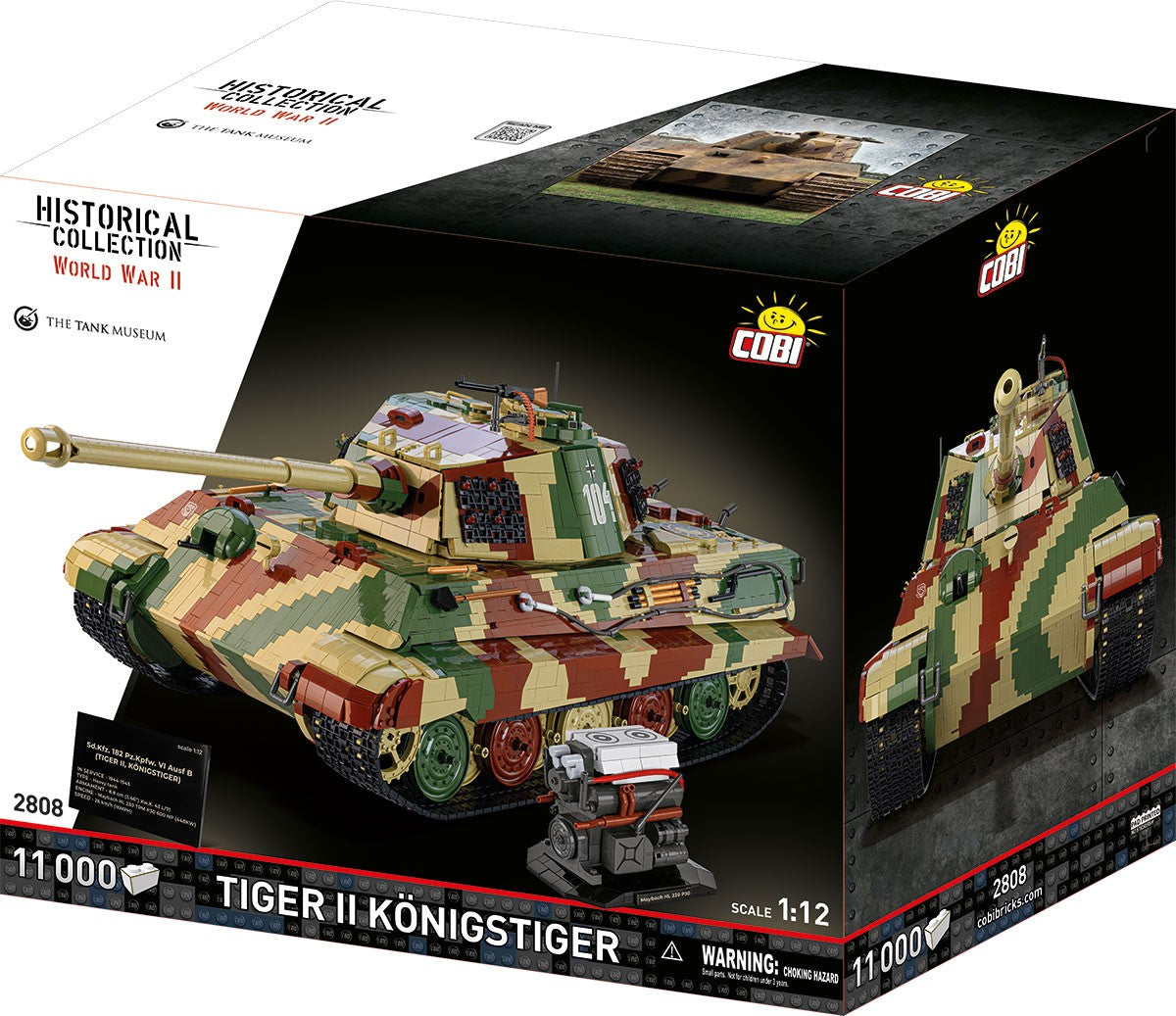 Cobi 1/12 Scale Tiger II Konigstiger Brick Model Kit Cobi
