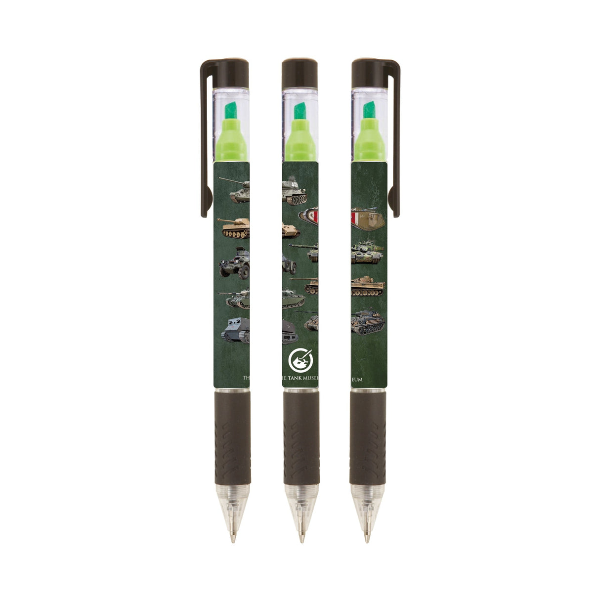 Tanks Montage Highlighter Pen Stationery Emblem