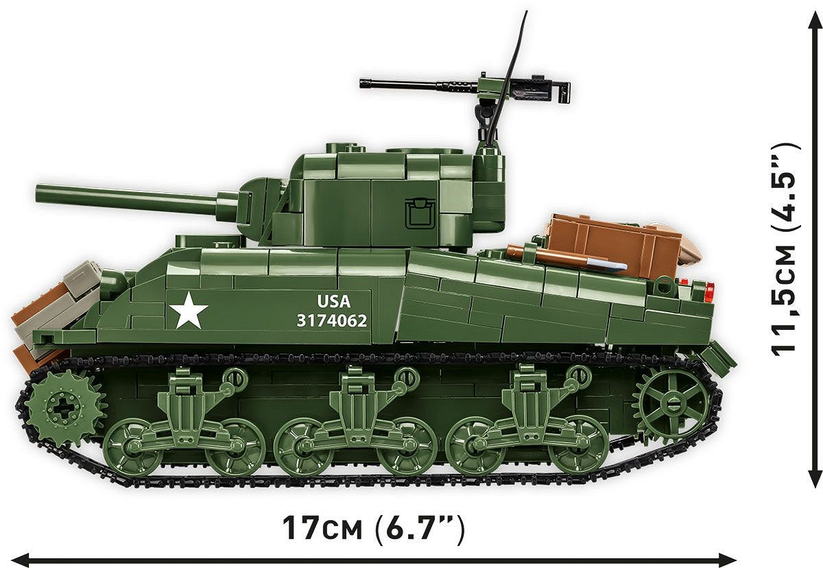 Cobi 1/35 Scale M4A1 Sherman Brick Model Kit Cobi