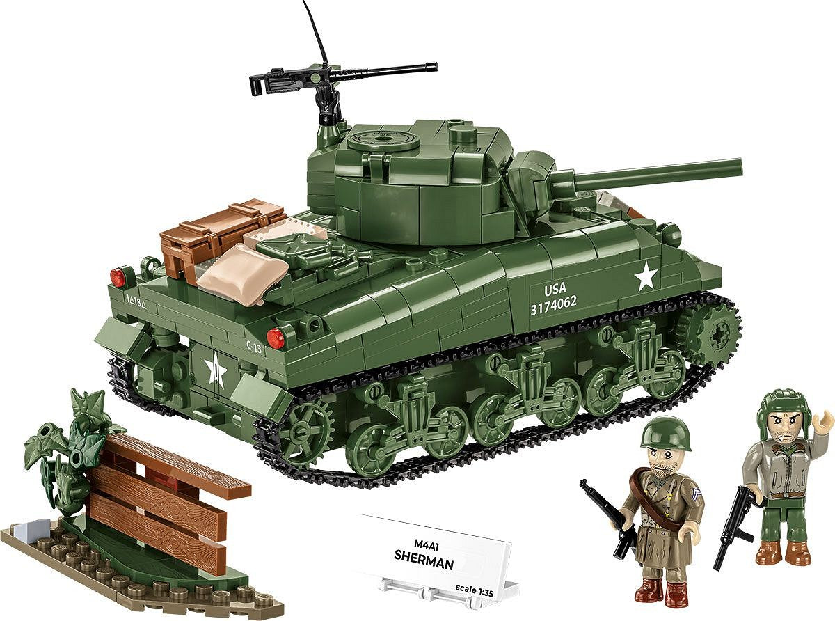 Cobi 1/35 Scale M4A1 Sherman Brick Model Kit Cobi