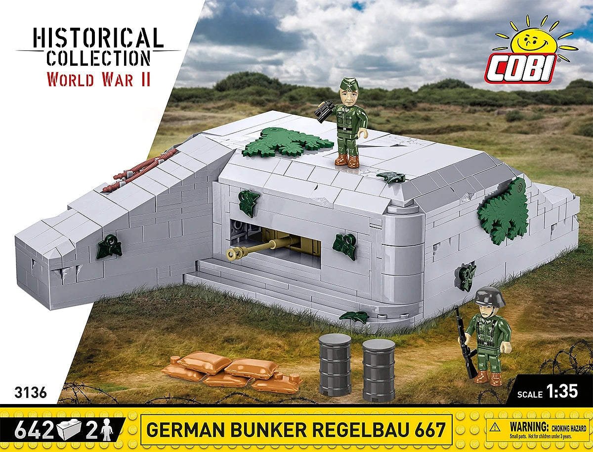 Cobi 1/35 German Bunker Regelbau 667. Brick Models Cobi
