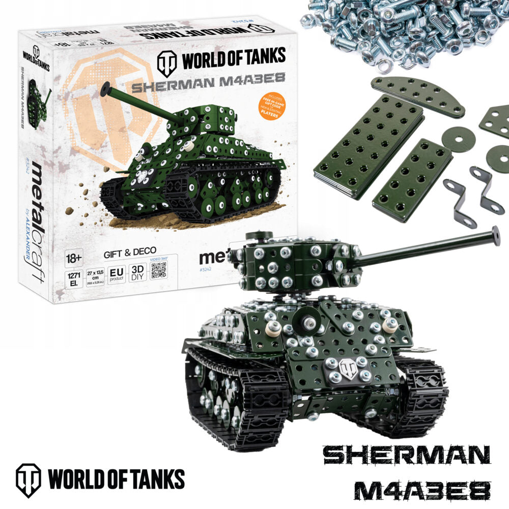 World of Tanks MetalCraft Sherman M4A3E8 MODELS Metal Craft by Alexander