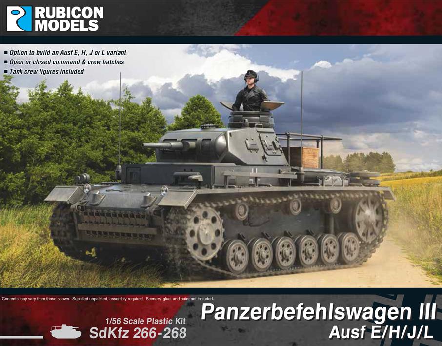 Rubicon 1/56 Panzerbefehlswagen III Scale Model Rubicon models.