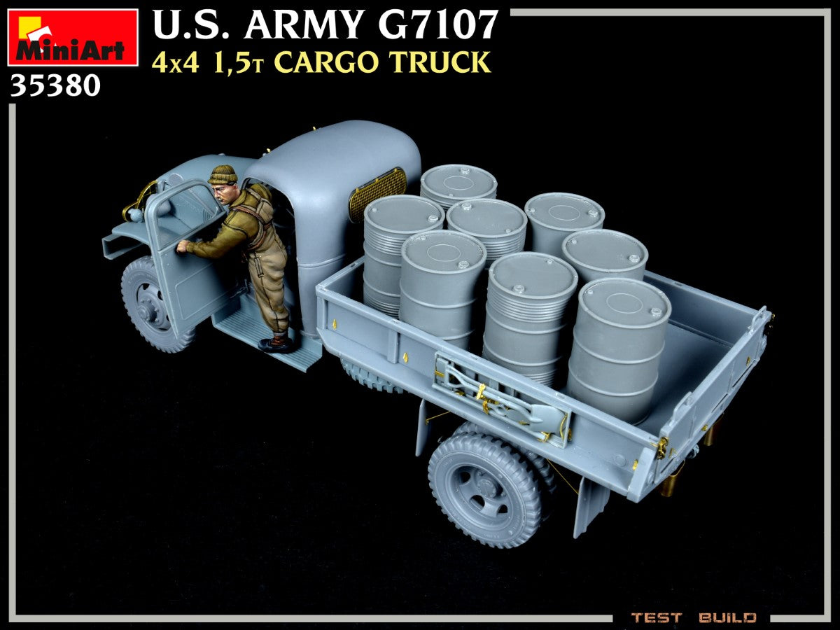 MiniArt 1/35 US army G7107 4x4 1.5t Cargo Truck Scale Model MiniArt