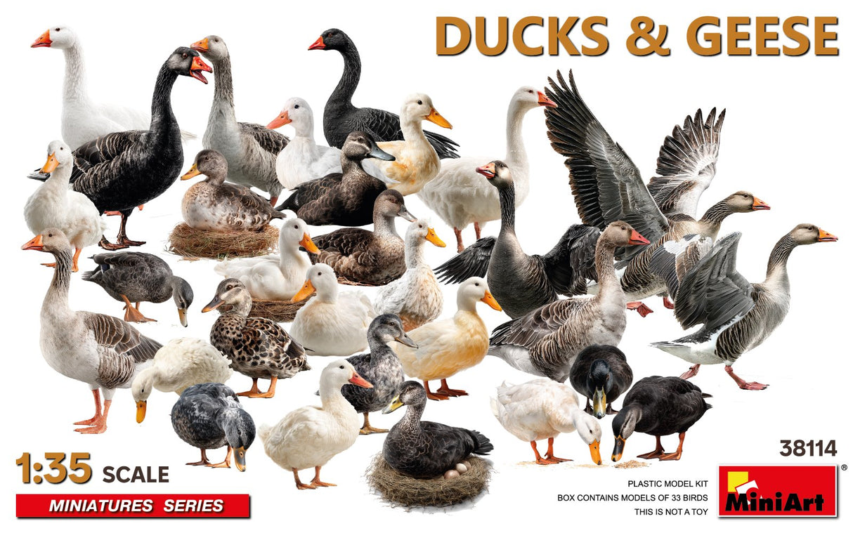 MiniArt 1/35 Ducks & Geese Scale Model MiniArt