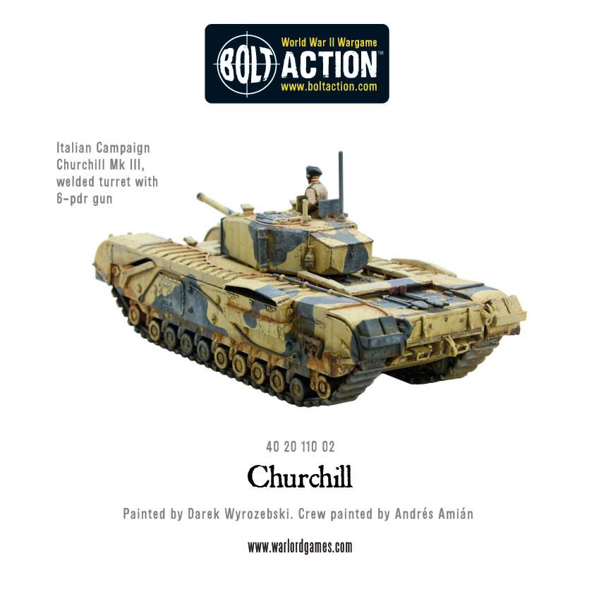 Warlord Games Bolt Action 1/56 Scale - British Churchill Infantry Tank Scale Model warlord games Ltd