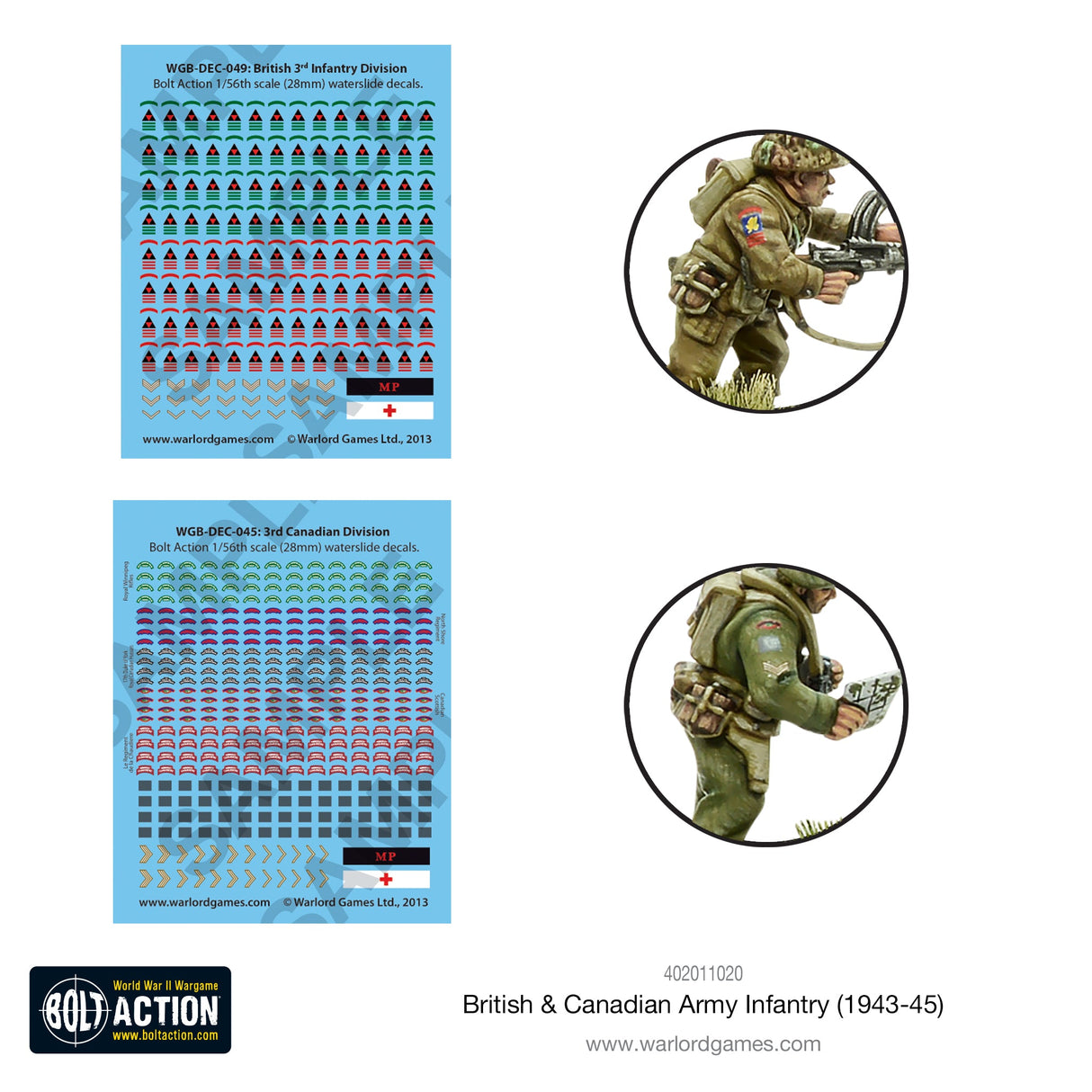 Warlord Games Bolt Action - British & Canadian Army Infantry (1943-45) CHECK Kits warlord games Ltd