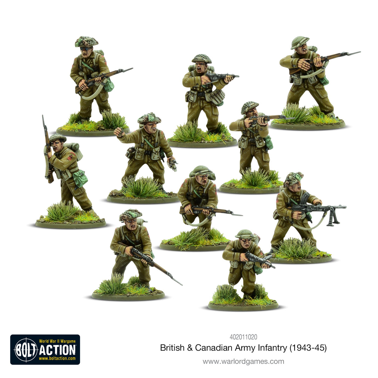 Warlord Games Bolt Action - British & Canadian Army Infantry (1943-45) CHECK Kits warlord games Ltd