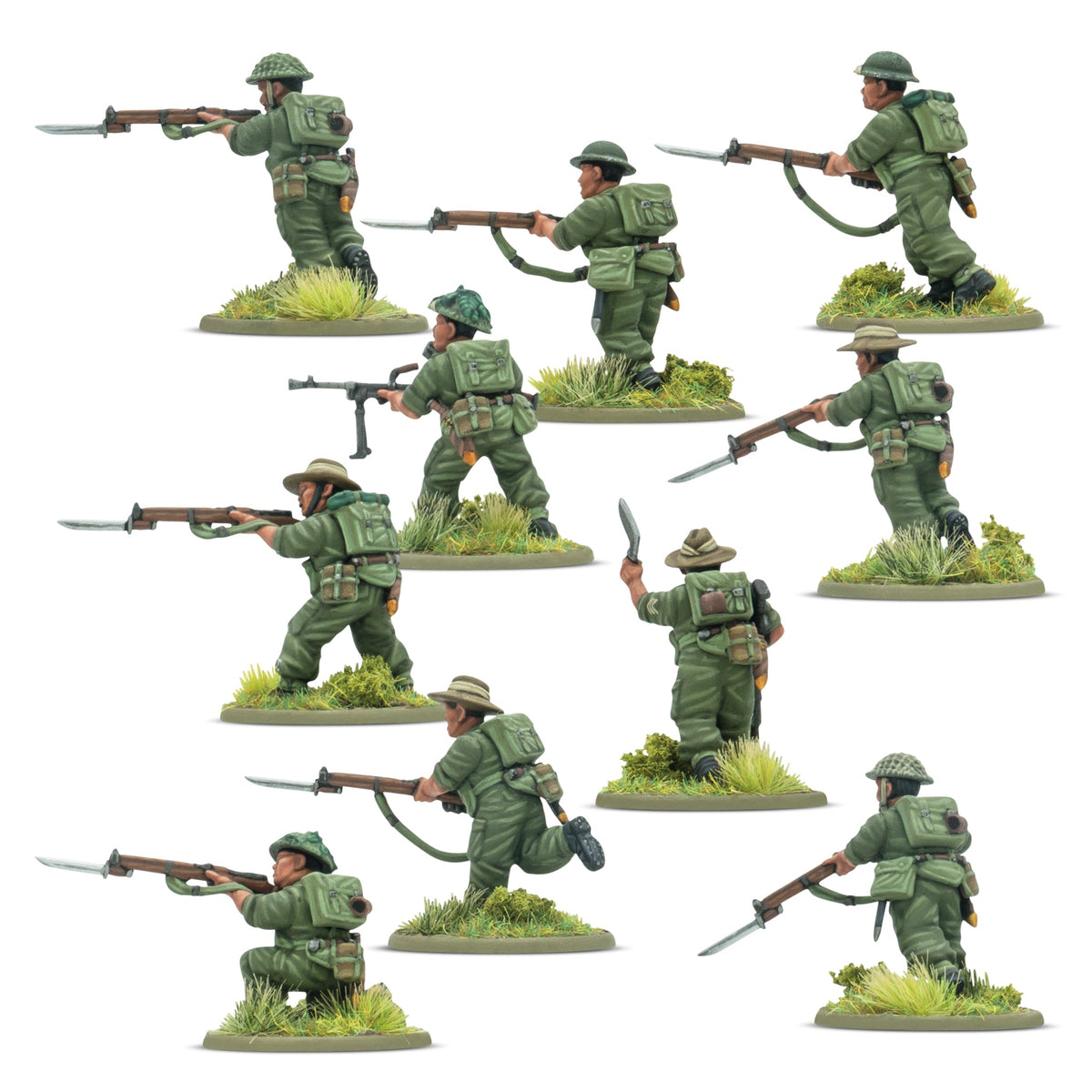 Warlord Games Bolt Action 1/56 - Gurkha Infantry Platoon NEEDS PRICE CONFIRMATION MODELS warlord games Ltd