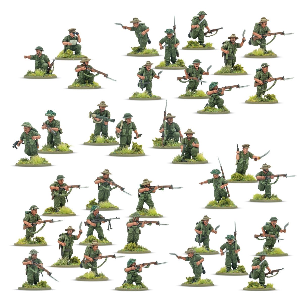 Warlord Games Bolt Action 1/56 - Gurkha Infantry Platoon NEEDS PRICE CONFIRMATION MODELS warlord games Ltd