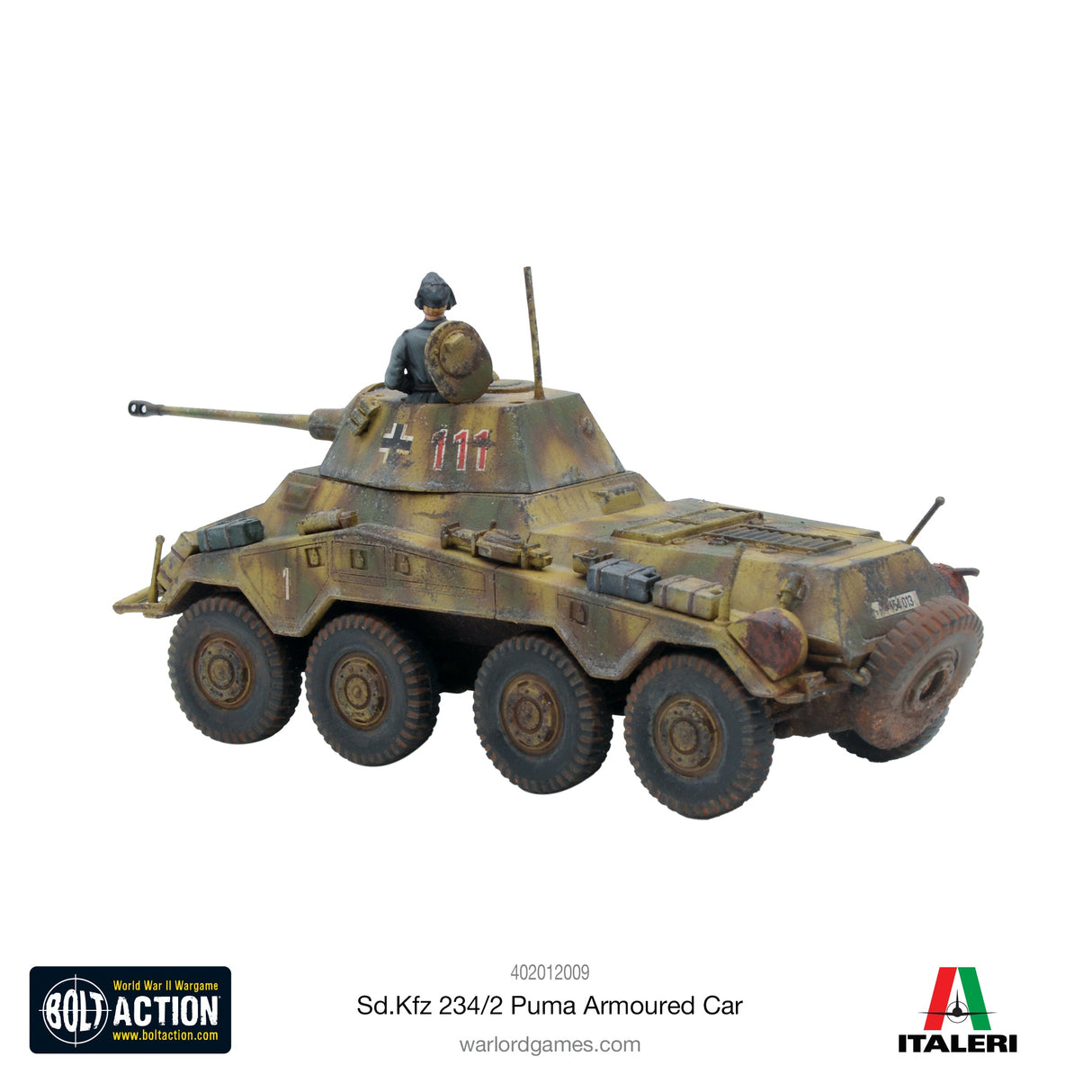 Warlord Games Bolt Action - Sd.Kfz 234/2 Puma Armoured Car CHECK Kits warlord games Ltd