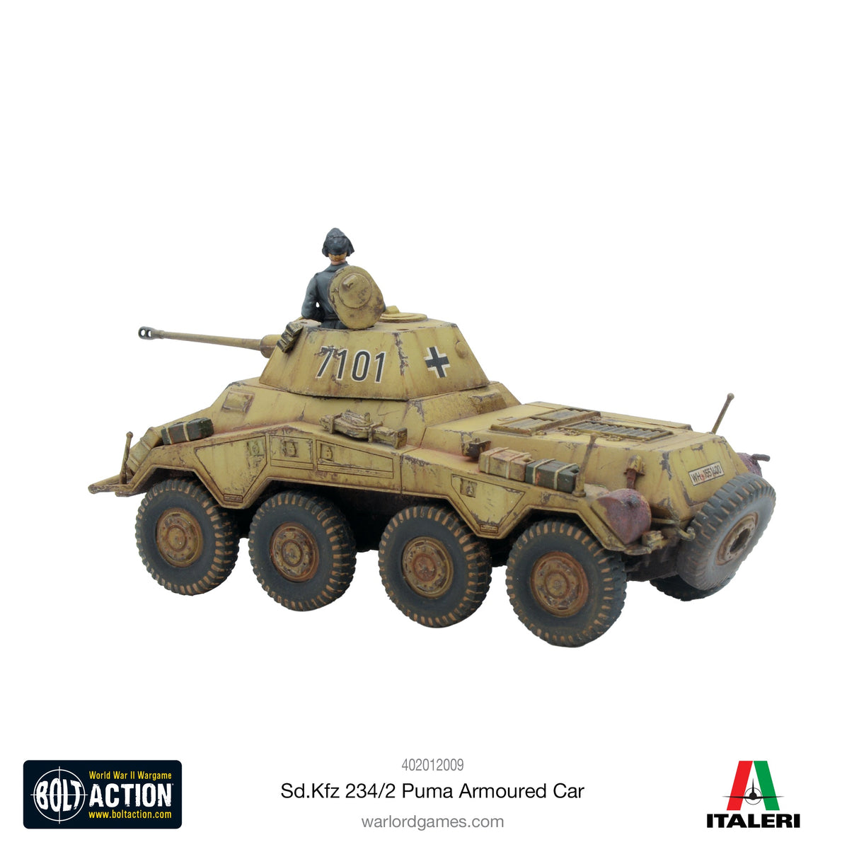 Warlord Games Bolt Action - Sd.Kfz 234/2 Puma Armoured Car CHECK Kits warlord games Ltd