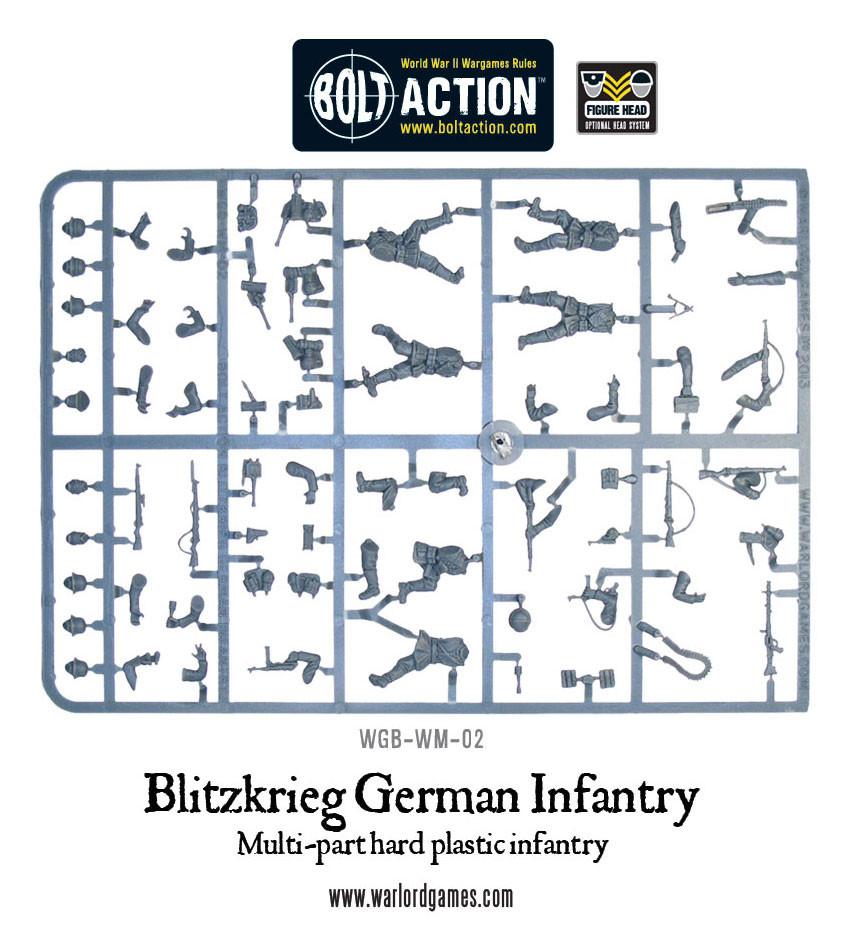 Warlord Games Bolt Action 1/56 Scale - Blitzkrieg German Infantry Platoon Scale Model warlord games Ltd