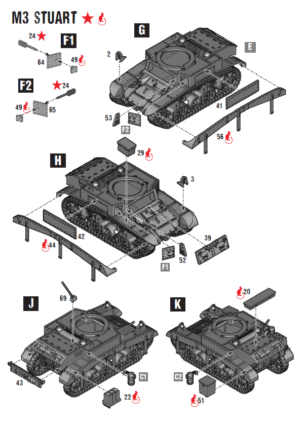 Warlord Games Bolt Action - M3 Stuart Scale Model warlord games Ltd