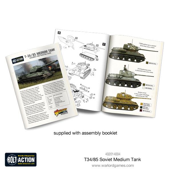 Warlord Games Bolt Action - T34/85 Medium Tank Scale Model warlord games Ltd
