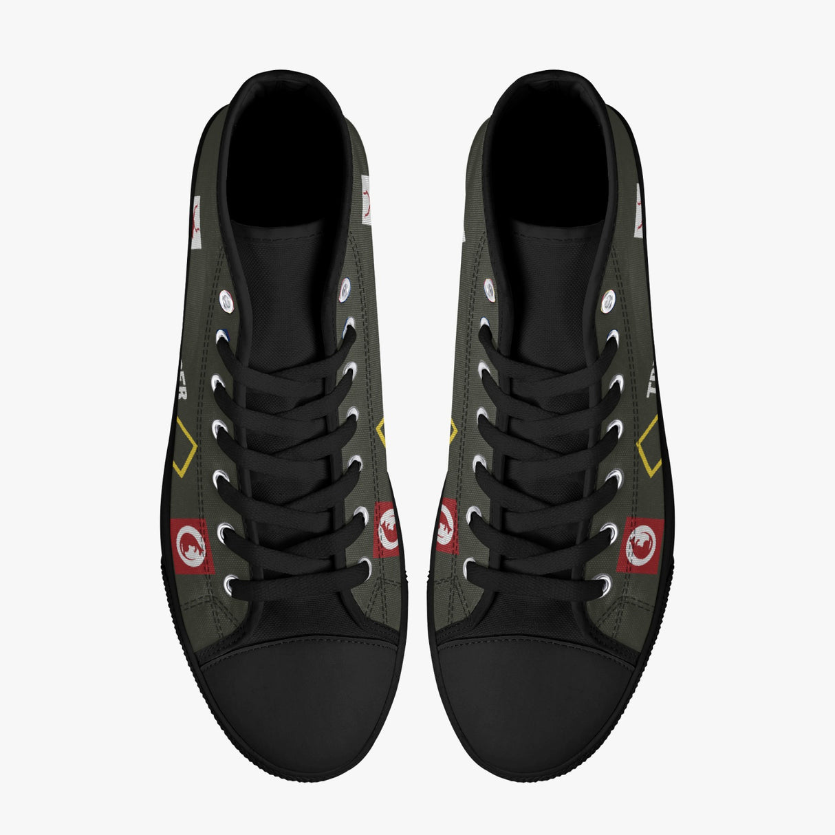 Chaffee High Top Canvas Trainer Footwear I Love A Hanger