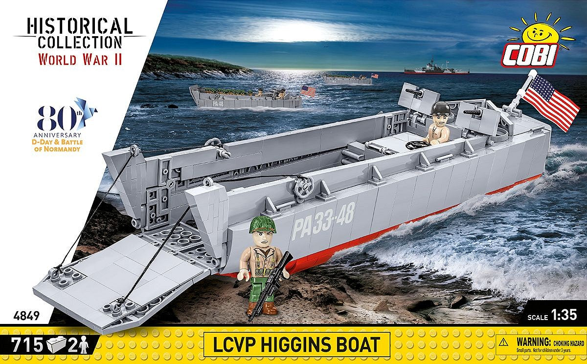 Cobi LCVP Higgins Boat Brick Model Kit Cobi