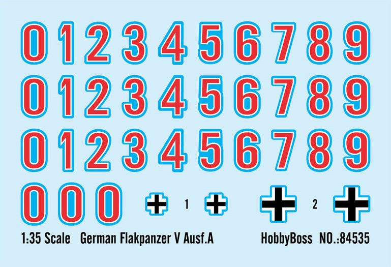 Hobby Boss 1/35 German Flakpanzer V Ausf A Scale Model Hobby Boss